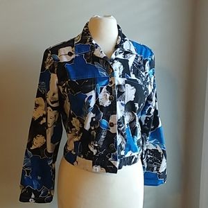 Mechant Marilyn Monroe Blue Iris Denim Jacket